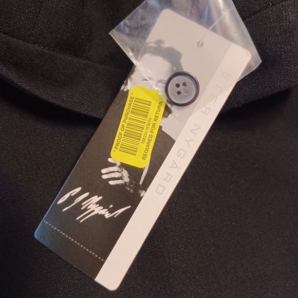 Peter Nygard Crepe Essential High Rise Slack, Black, Pockets 30" inseam - Picture 4 of 5